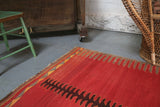Old Bodrum Bos Kilim 4.6x6.3ft