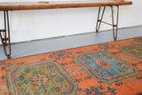 Vintage Konya Sille Turkish Runner Rug 3.2ftx11.4ft