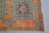 Vintage Konya Sille Runner Rug 2.10ftx9.8ft