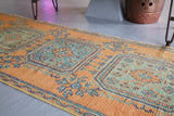 Vintage Konya Sille Runner Rug 2.10ftx9.8ft