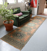 Konya Sille Turkish Runner Rug 3'x11'6"