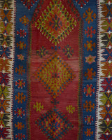 Turkish rug, vintage rug, flat weave, kilim rug, large area rug, square rug, Wild Shaman, Portland, Oregon, rug store, rug shop, local shop, bright colors, area rug, red rug, bold color, antique