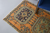 Vintage Konya Sille Runner Rug 3ftx9.8ft