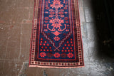 Old Mini Turkish Rug 2x4.2ft