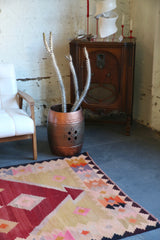 Old Milas Bencik Kilim 4.4ftx8.5ft