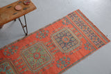 Vintage Konya Sille Runner Rug 2.10ftx11.10ft