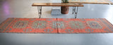 Vintage Konya Sille Runner Rug 2.10ftx11.10ft