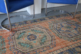Vintage Konya Sille Turkish Runner Rug 3.10ftx11ft