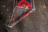 Old Mini Turkish Rug 1.4ftx3.4ft