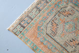 Vintage Konya Sille Turkish Runner Rug 3ftx11.8ft