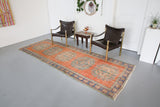 Vintage Konya Sille Turkish Runner Rug 4ftx11ft