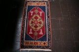 Vintage Mini Turkish Rug 1.9ftx3.5ft