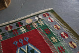 Vintage Konya Obruk Kilim 3.10ftx6.4ft