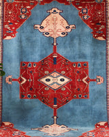 Vintage Turkish rug in a living room setting, pile rug, Turkish rug, vintage rug, portland, rug shop, bright colors, wild shaman, soft rug, bold color, Portland, Oregon, rug store, rug shop, local shop