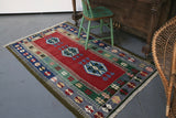 Vintage Konya Obruk Kilim 3.10ftx6.4ft