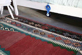 Vintage Turkish Konya Obruk Kilim Rug 4'x5'10"