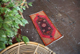 Old Mini Turkish Rug 1.5ftx3ft