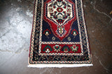 Old Mini Turkish Rug 2x3.8ft