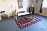 Old Konya Obruk Kilim 5ftx7.6ft
