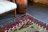 Old Konya Obruk Kilim 5ftx7.6ft