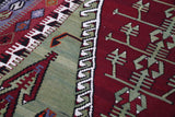 Old Konya Obruk Kilim 5ftx7.6ft