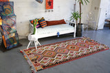 Old Oushak Esme Kilim 3.7ftx7.9ft