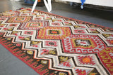 Old Oushak Esme Kilim 3.7ftx7.9ft