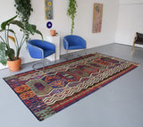 Old Antalya Yörük Kilim 5.6ftx11.9ft