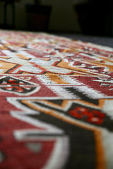 Vintage Kayseri Kilim Runner 3.9ftx15.2ft