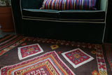 Semi-Antique Anatolian Cicim Kilim Rug 4'7"x5'5"