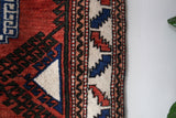 Vintage Turkish rug in a living room setting, pile rug, Turkish rug, vintage rug, portland, rug shop, bright colors, wild shaman, soft rug, bold color, Portland, Oregon, rug store, rug shop, local shop, antique rug