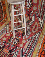 old rug, antique rug, earthy colors, faded colors, Turkish rug, vintage rug, flat weave, kilim rug, large area rug, square rug, Wild Shaman, Portland, Oregon, rug store, rug shop, local shop