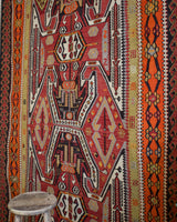 old rug, antique rug, earthy colors, faded colors, Turkish rug, vintage rug, flat weave, kilim rug, large area rug, square rug, Wild Shaman, Portland, Oregon, rug store, rug shop, local shop