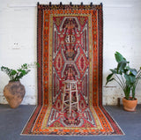 Semi-Antique Turkish Corum Kilim Rug 6'2"x14'8"