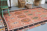 Vintage Sivas Sarkisla Kilim 6.10ftx11ft