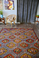 Vintage Cicim Kilim 6x8.10ft