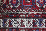 Vintage Turkish rug in a living room setting, pile rug, Turkish rug, vintage rug, portland, rug shop, bright colors, wild shaman, soft rug, bold color, Portland, Oregon, rug store, rug shop, local shop, antique rug