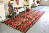 Vintage Erzurum Posof Kilim 7'.2"x17'