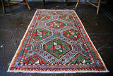 Vintage Cicim Kilim 2.7x4.1ft