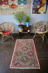 Vintage Cicim Kilim 2.7x4.1ft