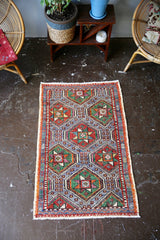 Vintage Cicim Kilim 2.7x4.1ft