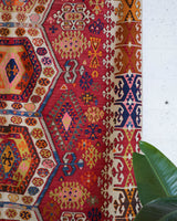 Turkish rug, vintage rug, flat weave, kilim rug, large area rug, square rug, Wild Shaman, Portland, Oregon, rug store, rug shop, local shop, bright colors, area rug, red rug, bold color