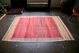 Vintage Bodrum Bos Kilim 4.7ft x 7.1ft