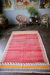 Vintage Bodrum Bos Kilim 4.7ft x 7.1ft