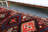 Vintage Kurdish Herki Runner 3.2ftx14ft