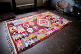 Vintage Milas Bencik Kilim 5.8ftx9ft