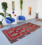 Semi-Antique Sivas Sarkisla Kilim 4'7"x9'5"