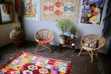 Vintage Milas Bencik Kilim 5.8ftx9ft