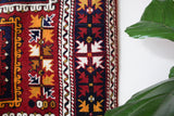 Vintage Turkish rug in a living room setting, pile rug, Turkish rug, vintage rug, portland, rug shop, bright colors, wild shaman, soft rug, bold color, Portland, Oregon, rug store, rug shop, local shop, antique rug