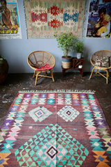 Old Milas Bencik Kilim 5.6ftx9ft